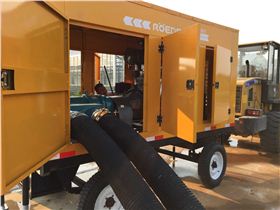 羅德防汛移動泵車試車現場