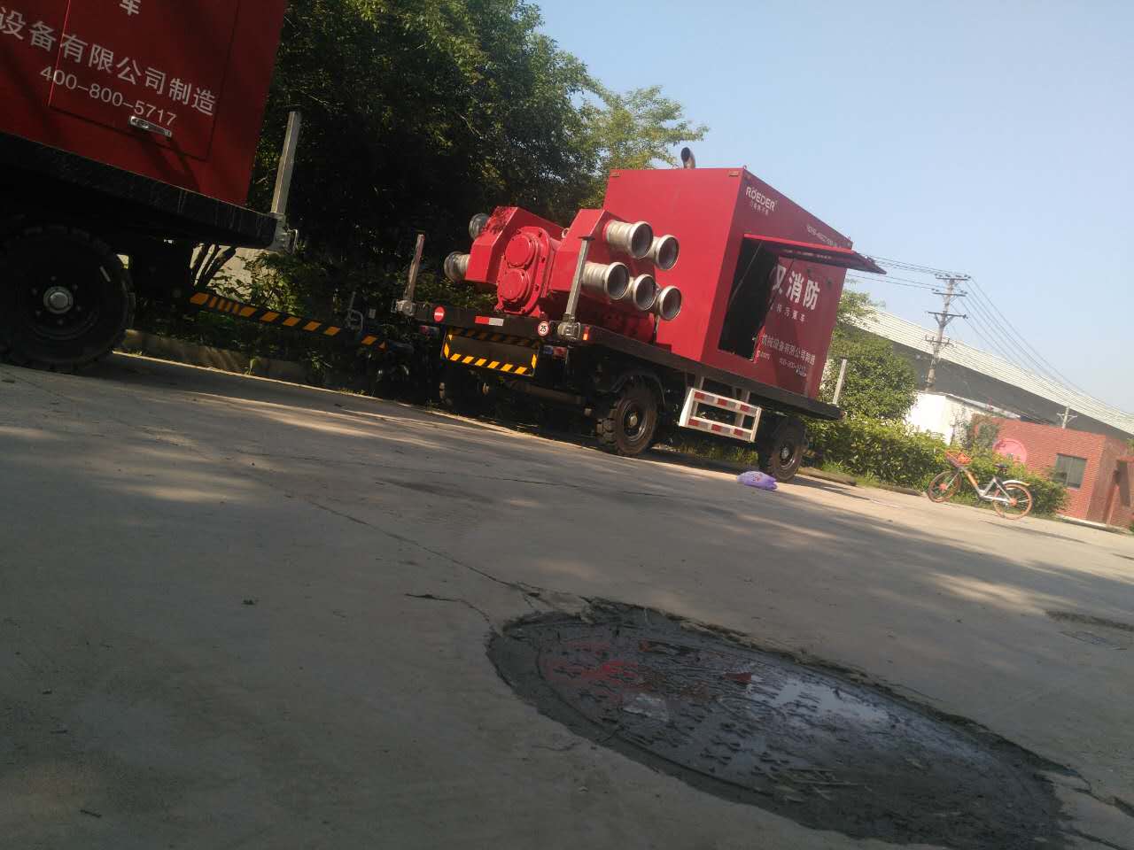 武漢移動泵車應用圖片 武漢移動泵車應用圖片